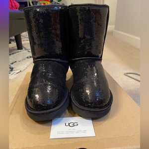 Black Ugg Sequin Boots